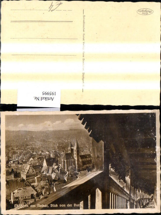 195995,Eßlingen a. Neckar Blick v. d. Burg