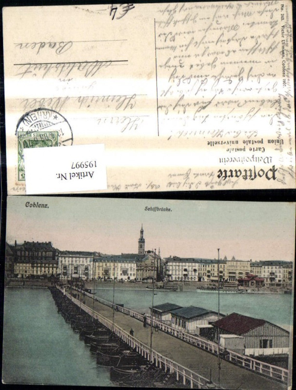 195997,Coblenz Koblenz Schiffbrücke Brücke