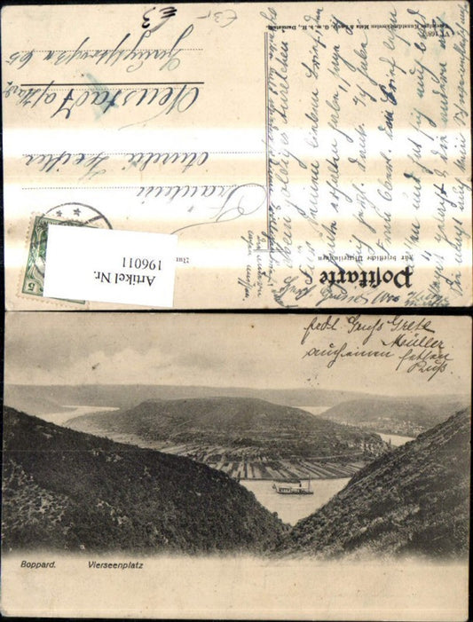 196011,Boppard Vierseenplatz Schiff Dampfer