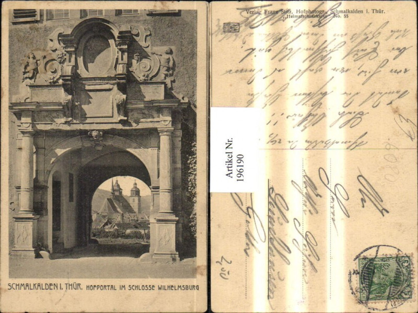 196190, Schmalkalden i. Thüringen Courtyard portal in Wilhelmsburg Castle