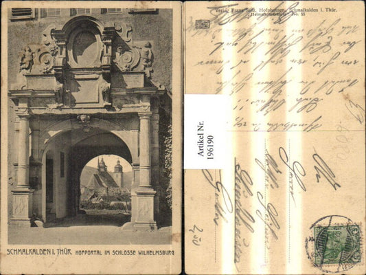 196190, Schmalkalden i. Thüringen Courtyard portal in Wilhelmsburg Castle