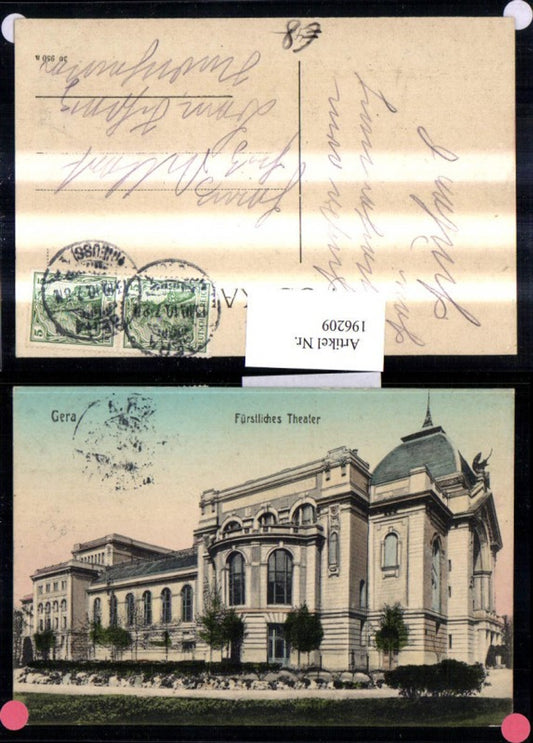 196209, Gera Princely Theatre
