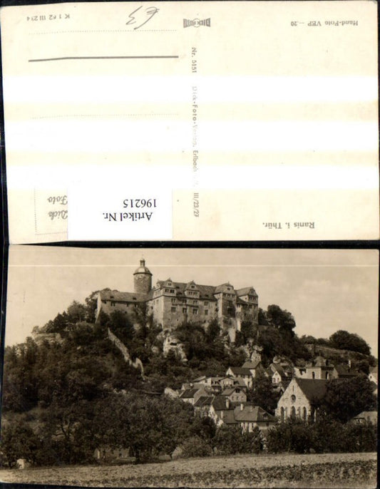 196215,Ranis i. Thuringia Castle Castle
