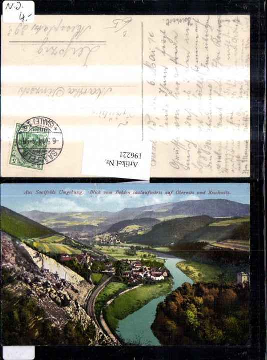 196221,View from Saalfeld's surroundings from Bohlen upstream towards Obernitz and Reschwitz