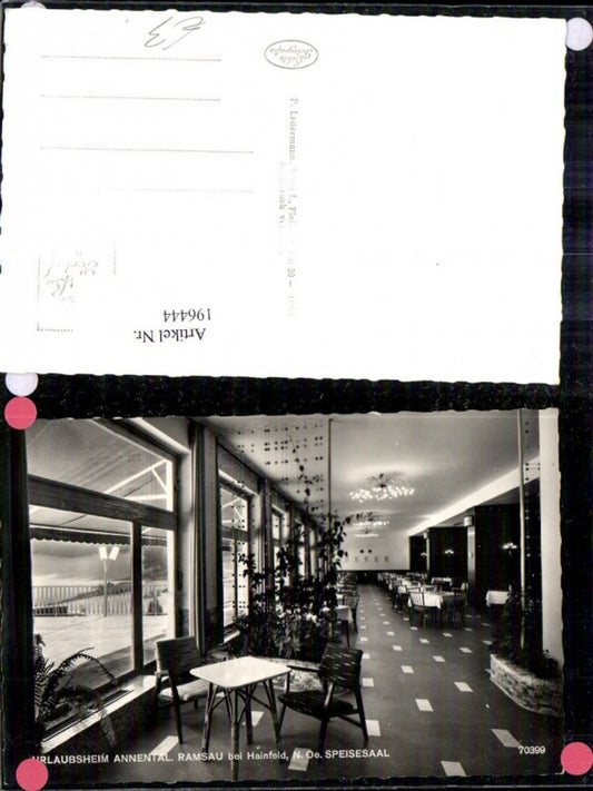 196444,Urlaubsheim Annental Ramsau b. Hainfeld Speisesaal Innenansicht