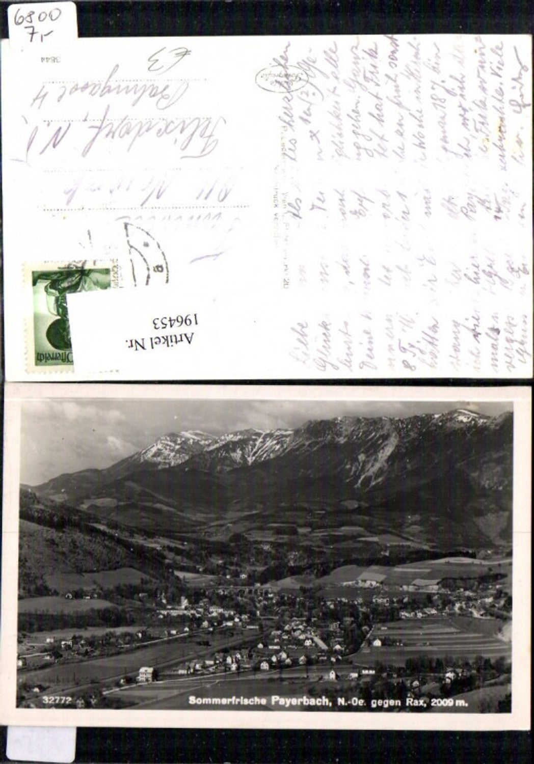 196453,Payerbach Totale geg. Rax
