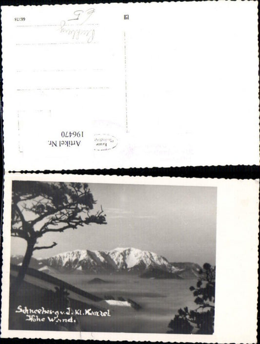 196470,Schneeberg v. d. Kl. Kanzel Hohe Wand b. Puchberg