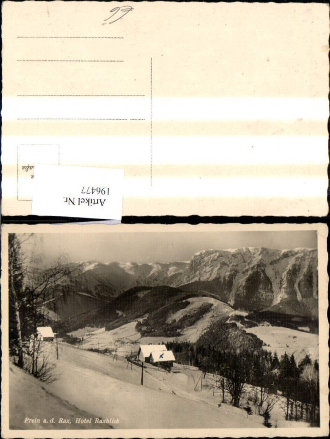 196477,Prein a. d. Rax Hotel Raxblick Winterbild