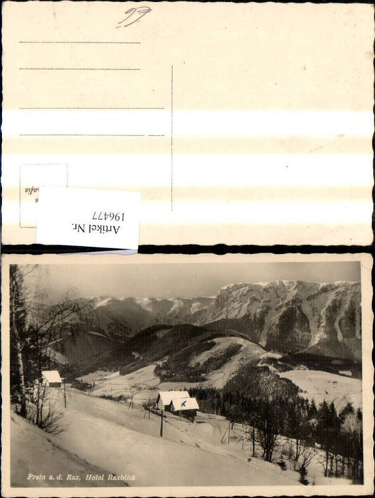 196477,Prein a. d. Rax Hotel Raxblick Winterbild