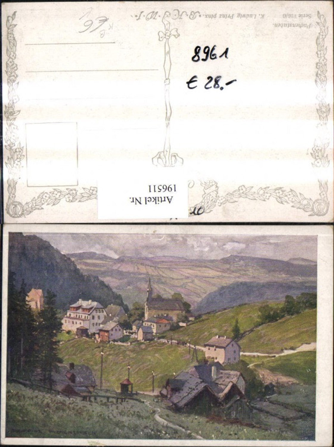 196511,Künstler AK Ludwig Prinz Puchenstuben Totale