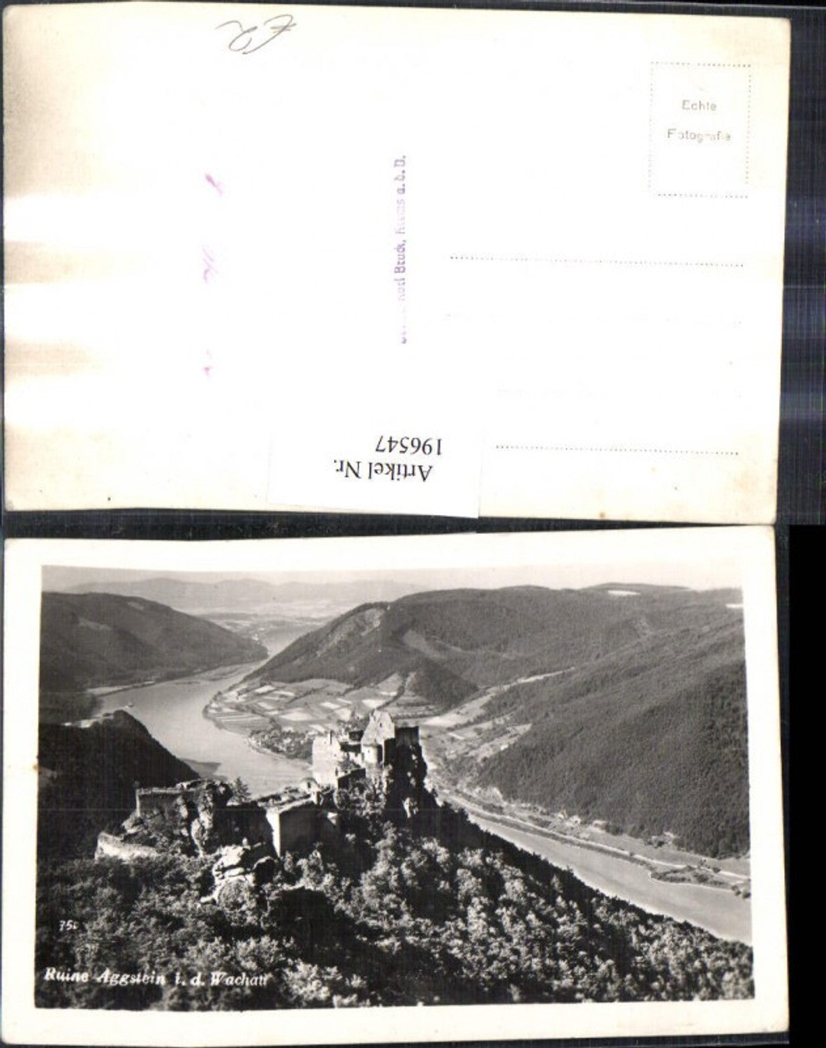 196547,Ruine Aggstein i. d. Wachau