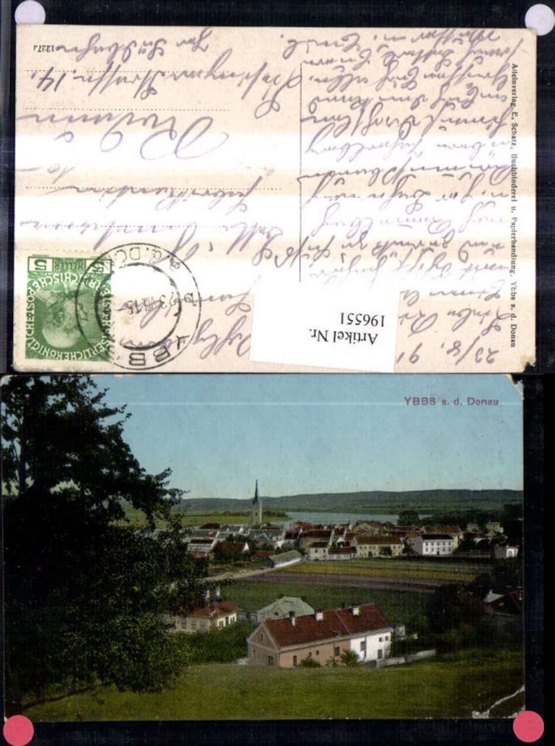 196551,Ybbs a. d. Donau Teilansicht