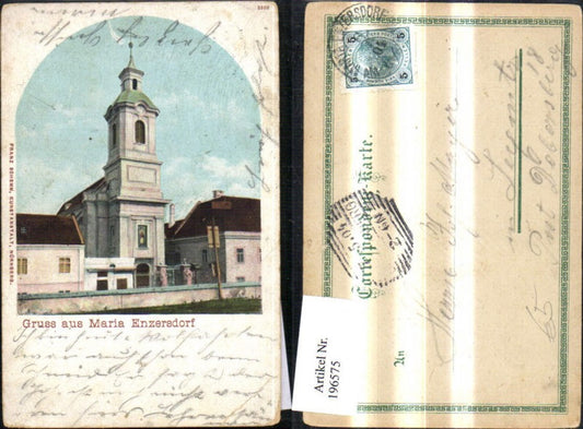 196575,Gruß aus Maria Enzersdorf Kirche