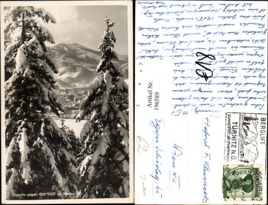 196589,Türnitz Teilansicht geg. Eibl Winterbild