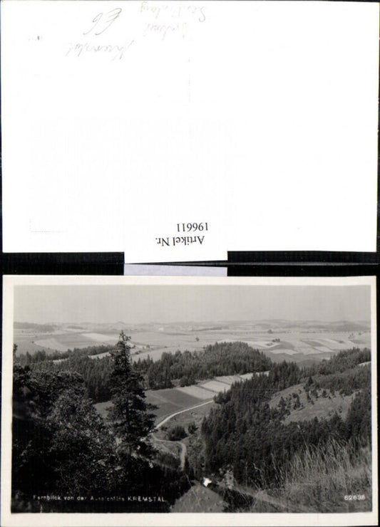 196611,Fernblick v. d. Aussicht ins Kremstal Foto Ak Senftenberg Imbach