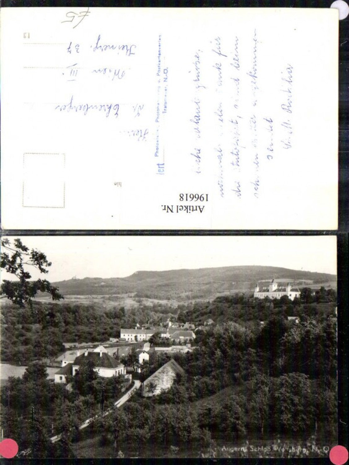 196618,Foto Ak Angern Schloß Wolfsberg