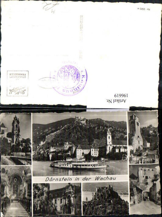 196619,Foto Ak Dürnstein i. d. Wachau Mehrbild Ak Schiff Dampfer