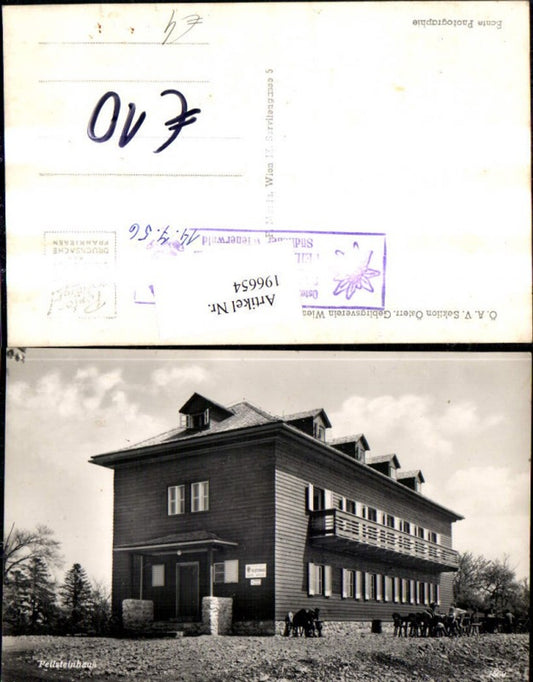 196654,Peilsteinhaus Weissenbach Foto Ak