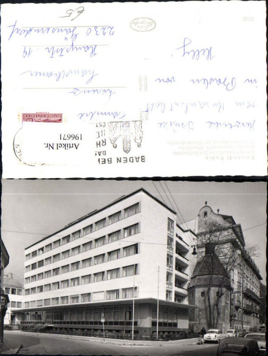 196671,Baden b. Wien Landwirtschaftliche Versicherungsanstalt Bauern Sonderheilanstalt f. Rheumakranke