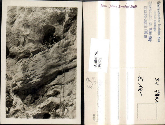 196692,Foto Ak Weissenbach a. d. Triesting Steinwandklamm Rudolf Decker Steig Türkenlochpub Jelenz