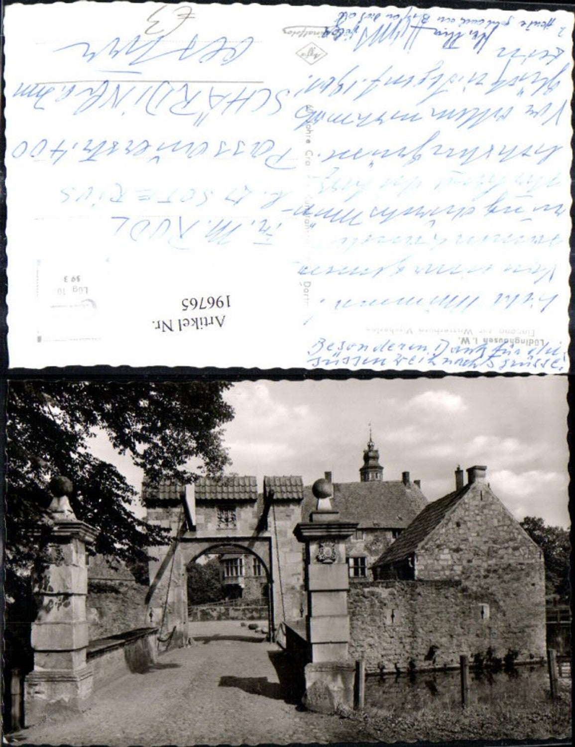 196765,Lüdingshausen i. Westfalen Eingang z. Wasserburg Vischering