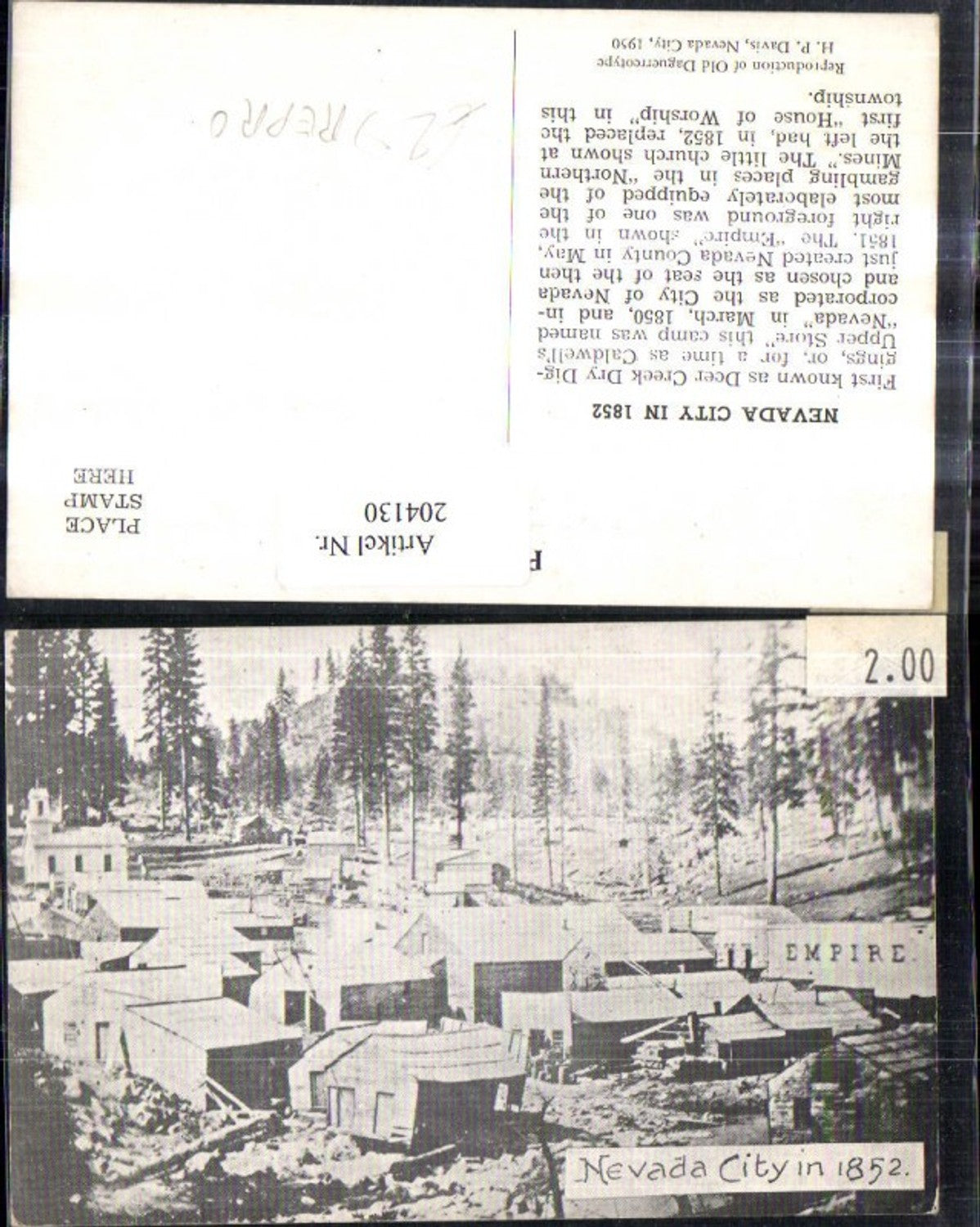Alte Ansichtskarte – Old Postcard