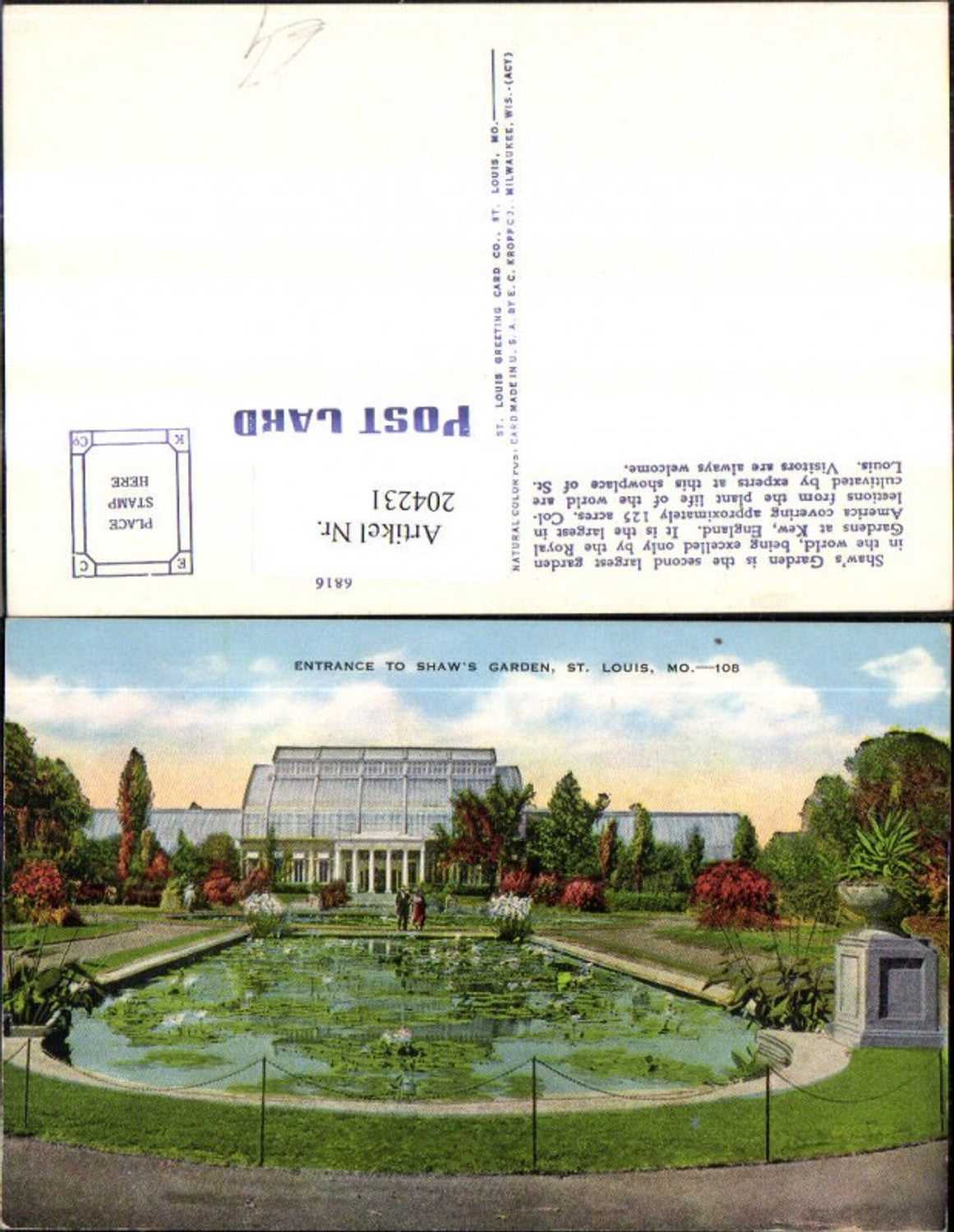 Alte Ansichtskarte – Old Postcard