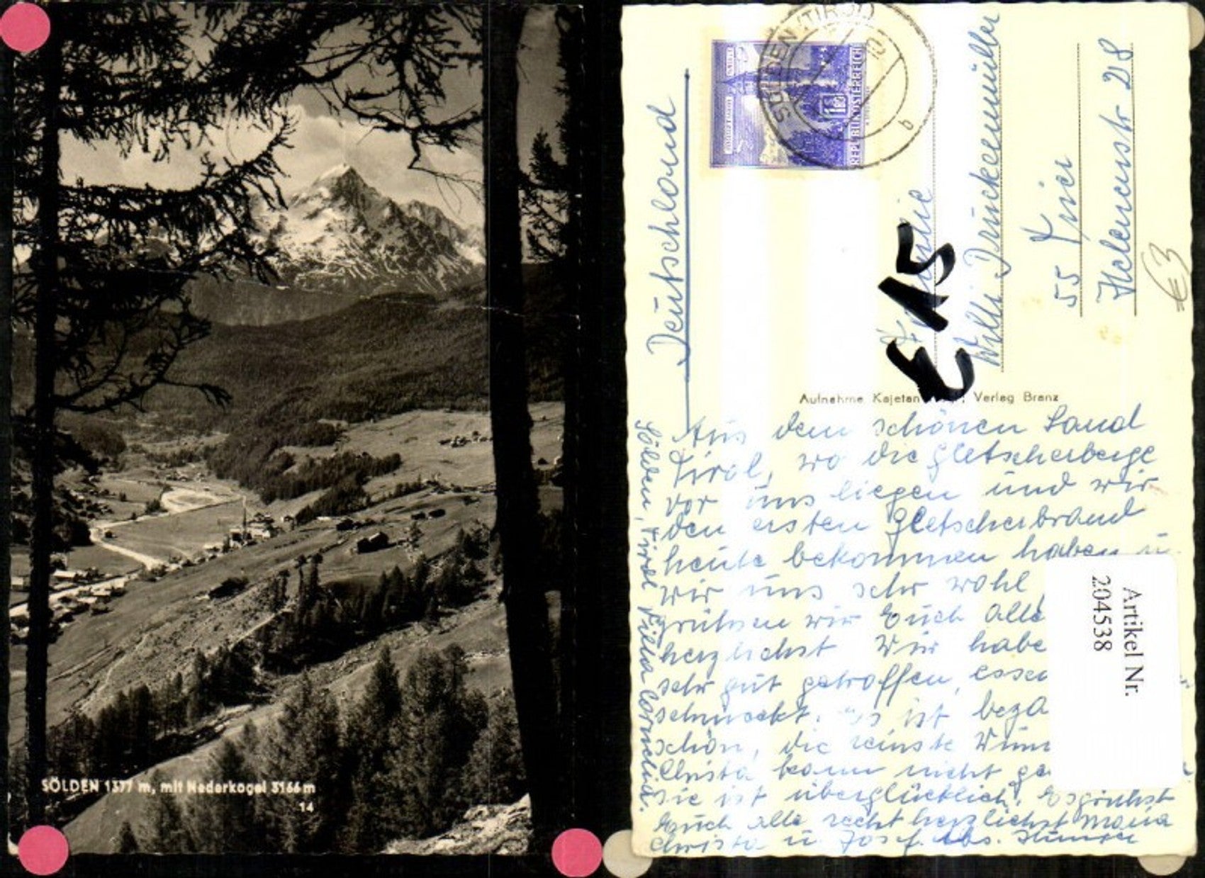 Alte Ansichtskarte – Old Postcard