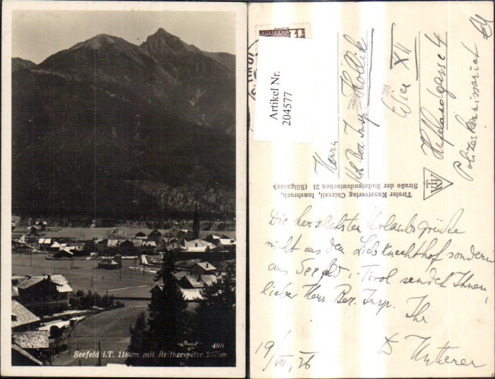 Alte Ansichtskarte – Old Postcard