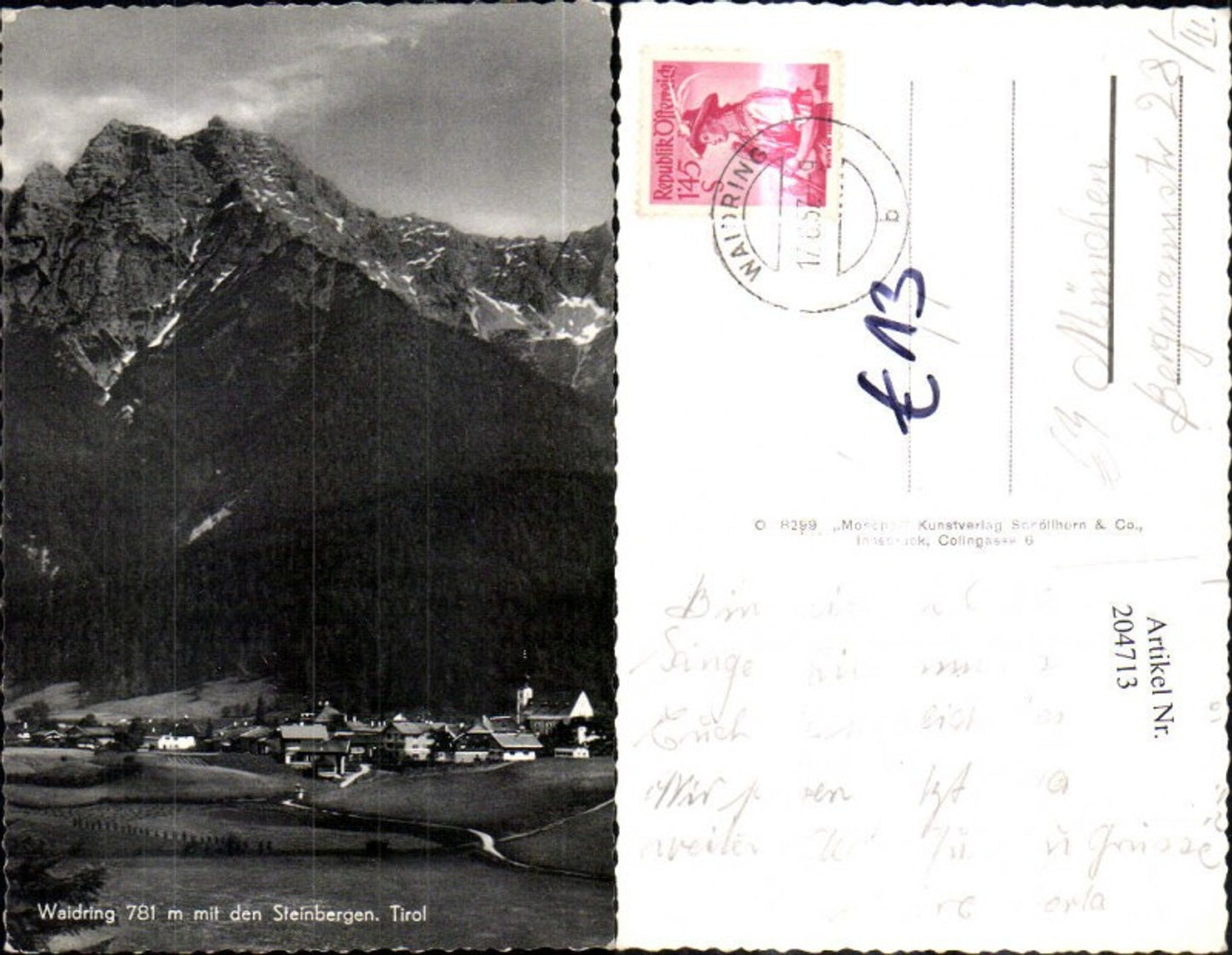 Alte Ansichtskarte – Old Postcard