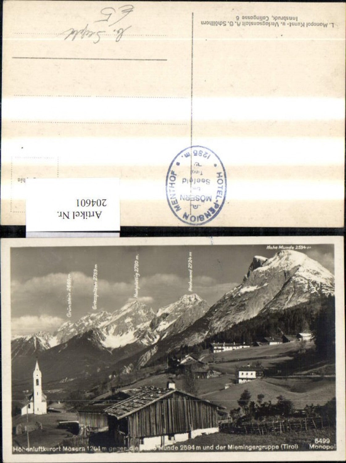 Alte Ansichtskarte – Old Postcard