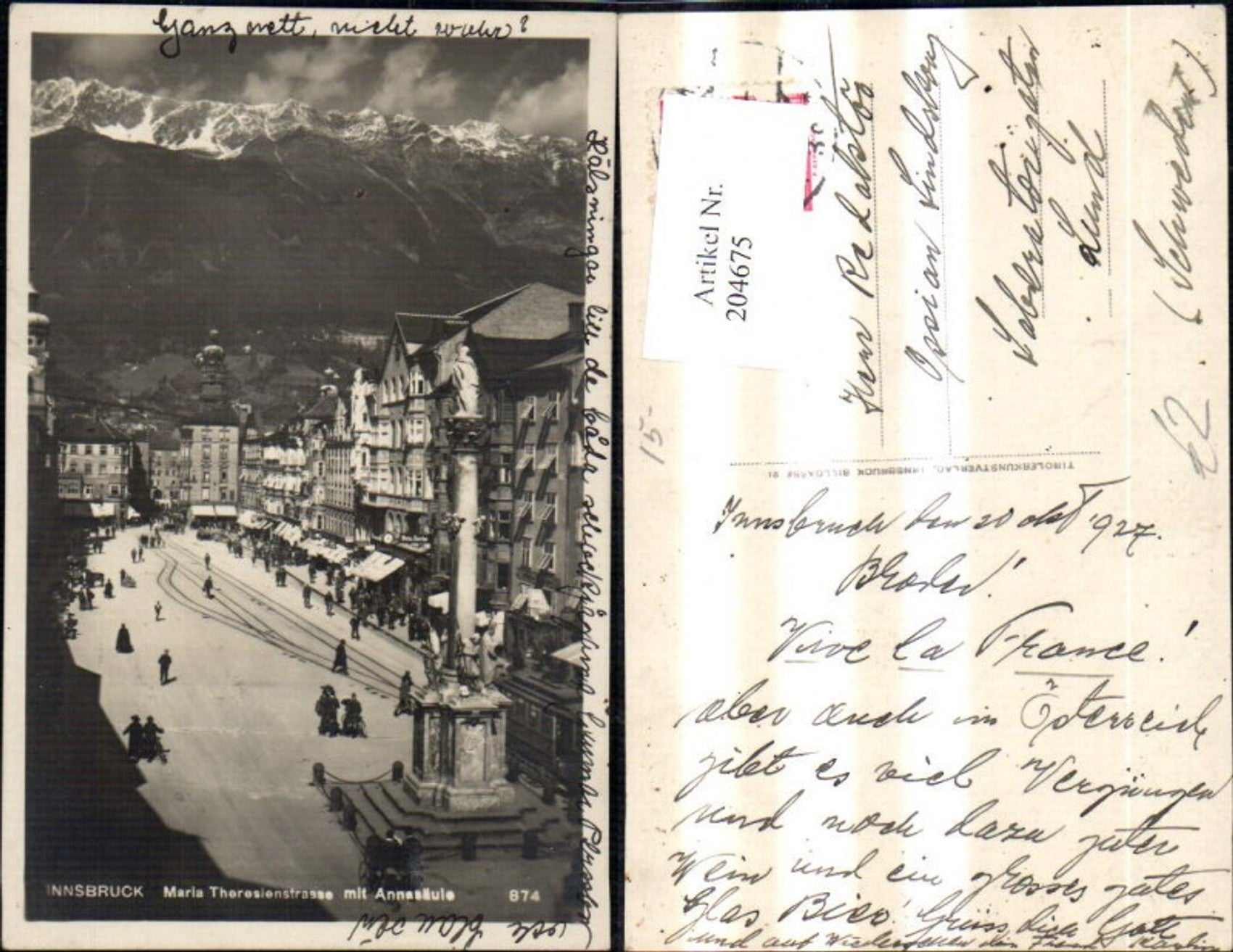 Alte Ansichtskarte – Old Postcard