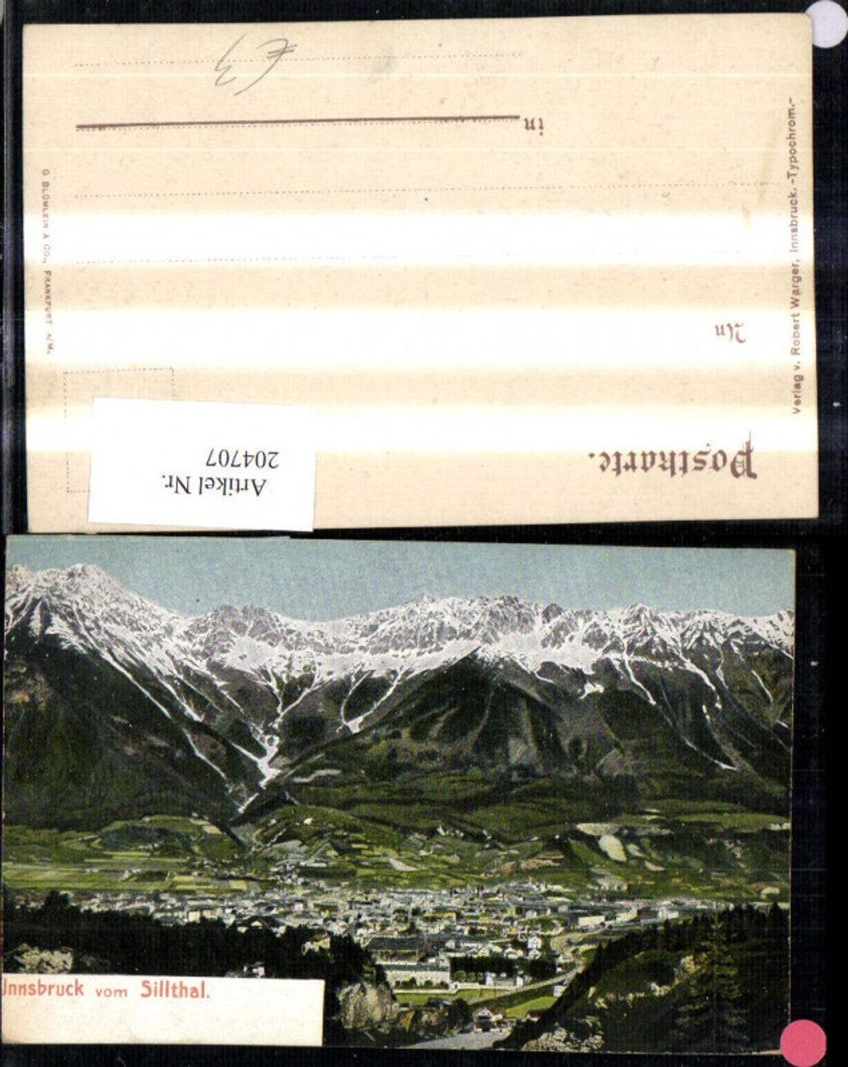 Alte Ansichtskarte – Old Postcard