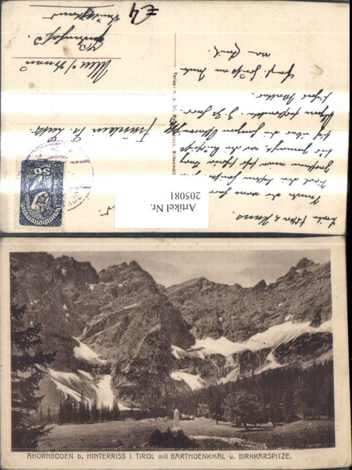 Alte Ansichtskarte – Old Postcard