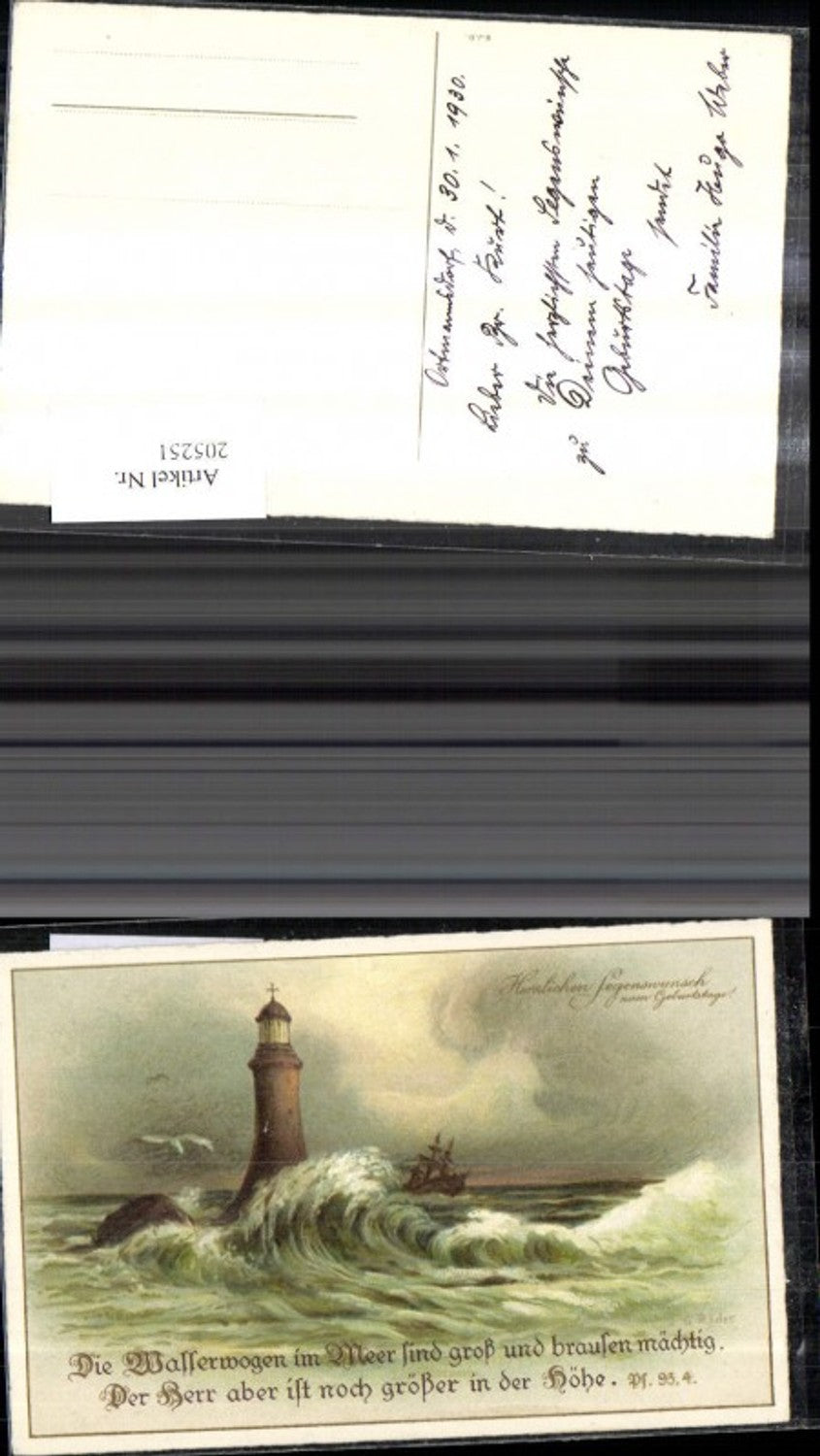 205251,Künstler Ak G. Röder Leuchtturm Herzlichen Glückwunsch z. Geburtstag