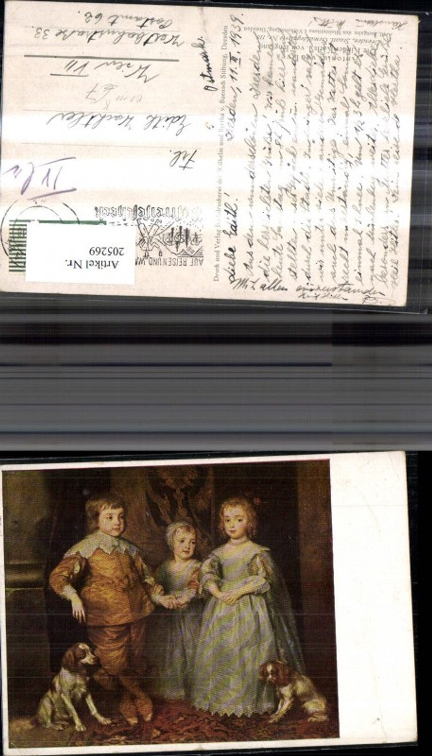 205269,Künstler Ak Antonius van Dyck Kinder Karls I v. England