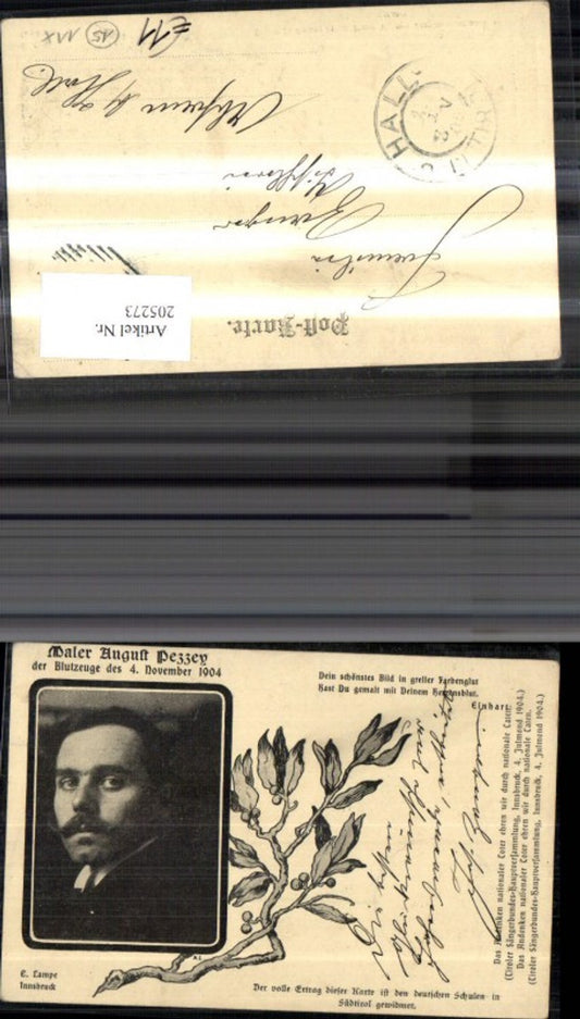 205273,Maler August Pessey Blutzeuge d. 4 Nov. 1904