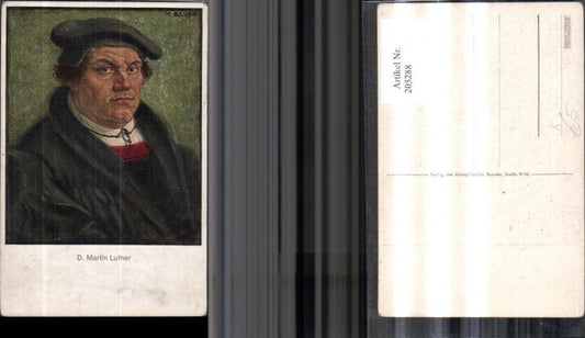 205288,Künstler Ak K. Bauer D. Martin Luther