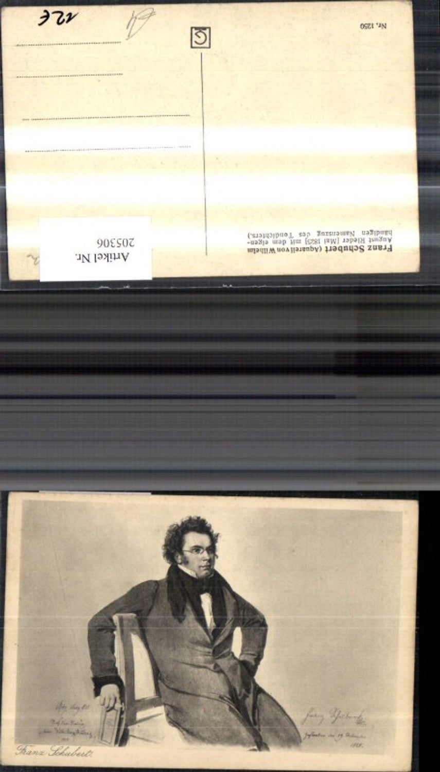 205306,Künstler Ak Wilhelm August Rieder Komponist Franz Schubert