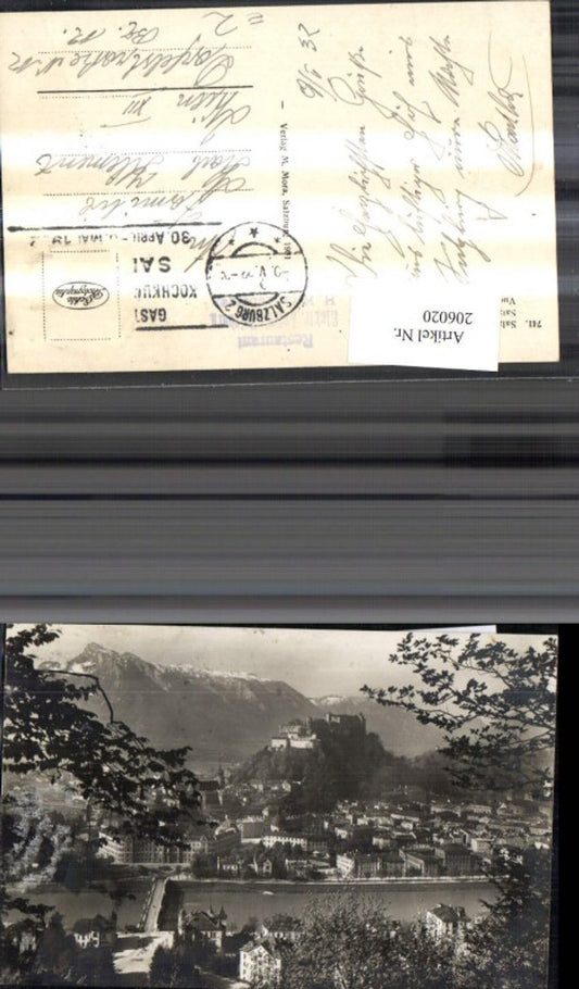 206020,Salzburg v. Kapuzinerberg Teilansicht