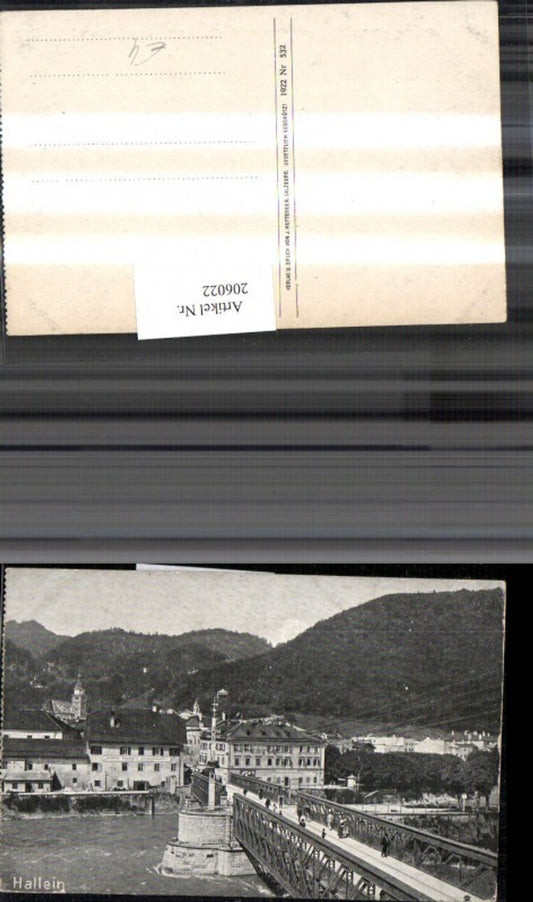 206022,Hallein Teilansicht Brücke