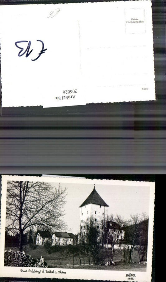 206026,Land Salzburg St. Jakob a. Thurn Burg Turm pub Brandt 6906