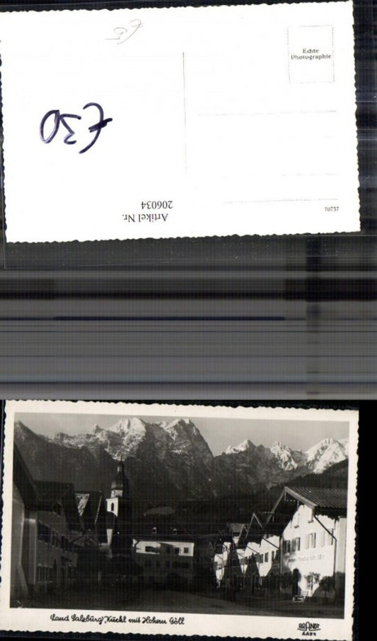 206034,Land Salzburg Kuchl Hauptplatz Kirche m. Hohem Göll pub Brandt 6673