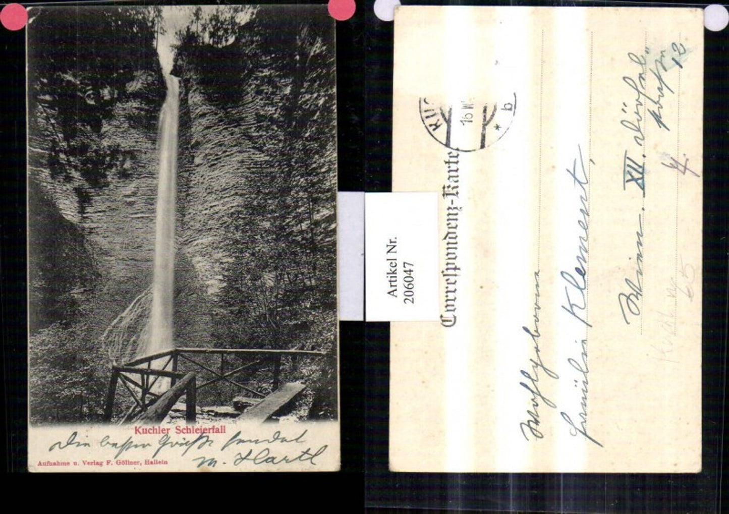206047,Kuchler Schleierfall b. Kuchl Wasserfall