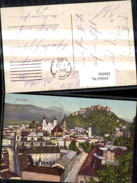 206058,Salzburg Teilansicht Kirchenturm Festung Burg