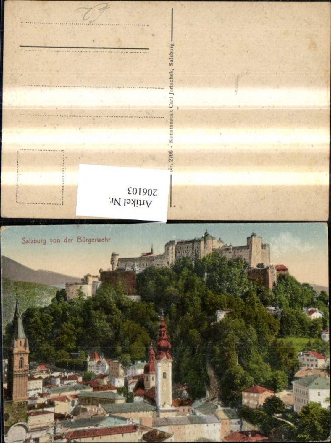 206103,Salzburg v. d. Bürgerwehr Festung Burg