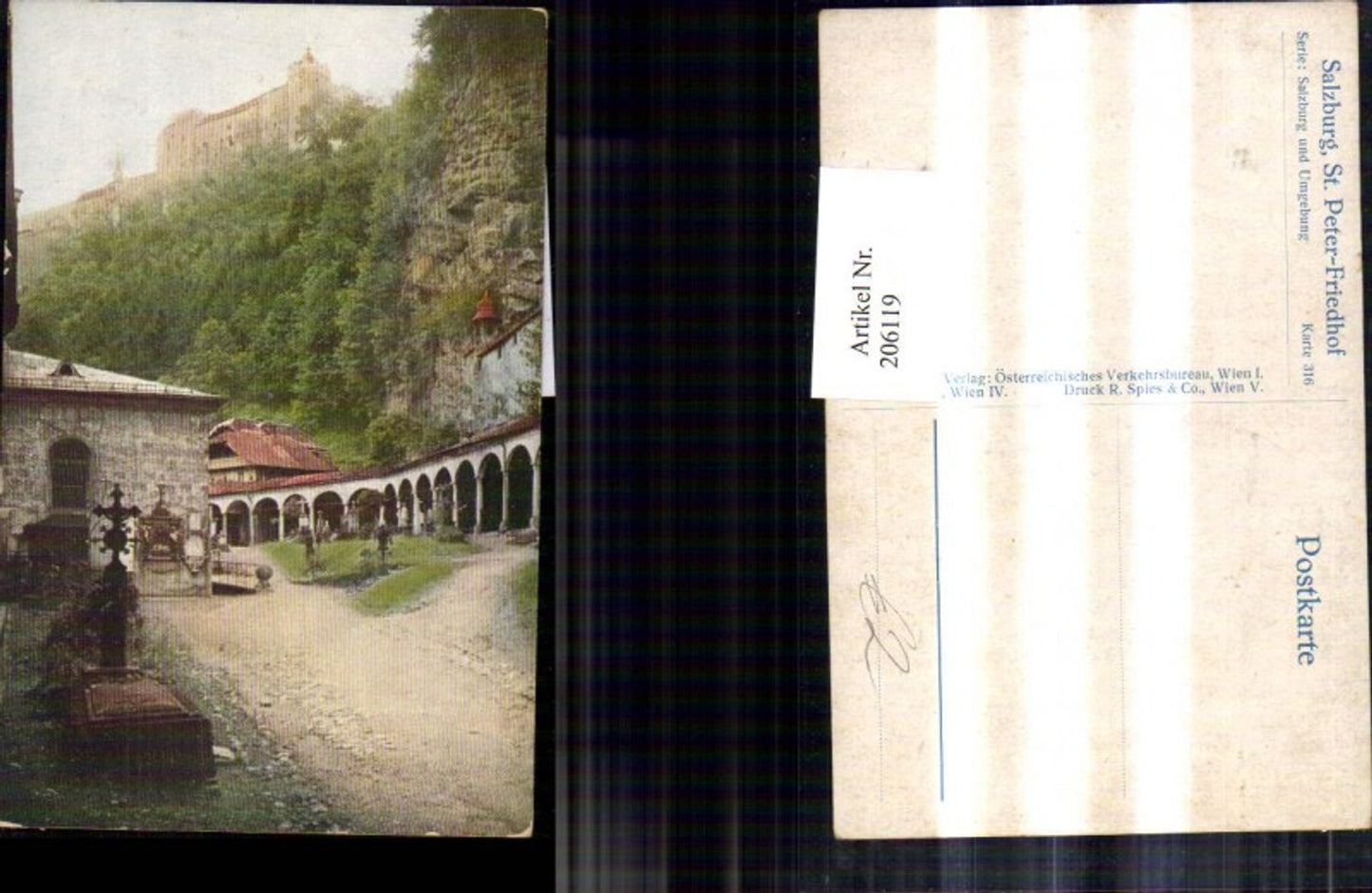 206119,Salzburg St. Peter Friedhof u. Festung Burg