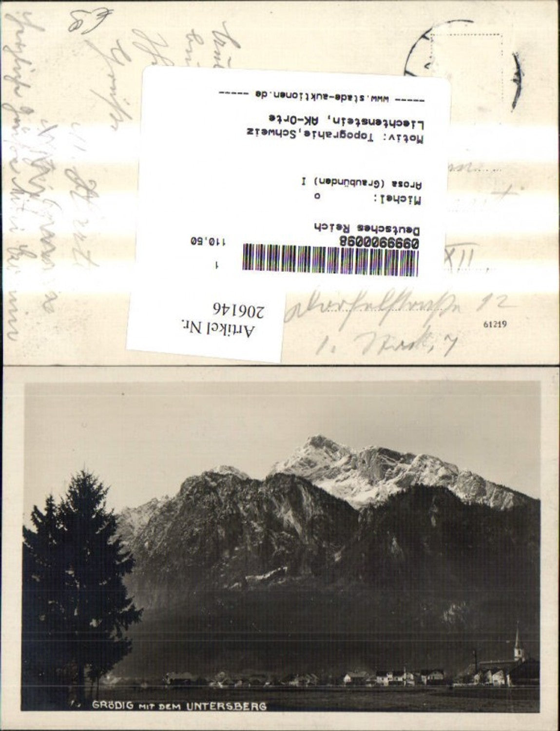 206146,Grödig Teilansicht m. d. Untersberg