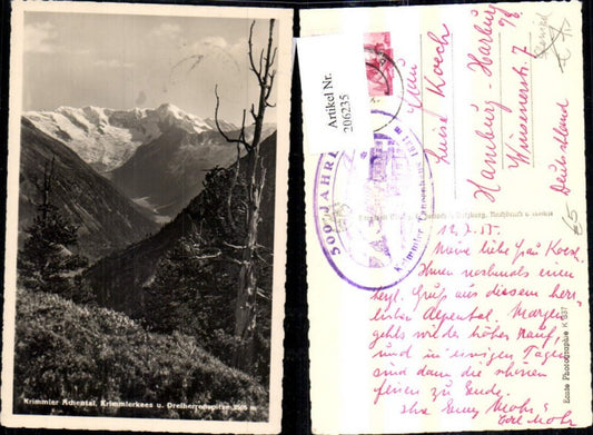 206235,Krimmler Achental Krimmlerkee u. Dreiherrenspitze Krimml Oberkrimml