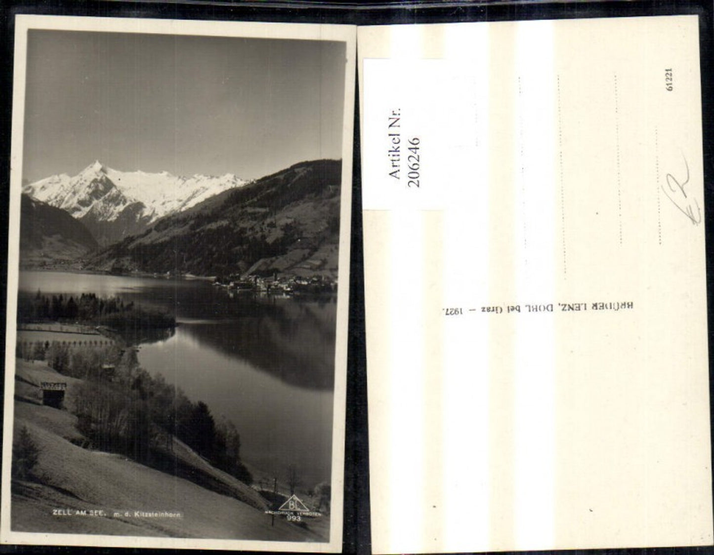 206246,Zell am See m. d. Kitzsteinhorn Foto Ak